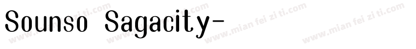 Sounso Sagacity字体转换